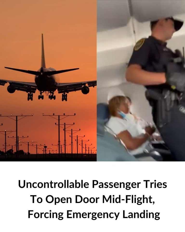 Uncontrollable Passenger Tries To Open Door Mid-Flight, Forcing Emergency Landing