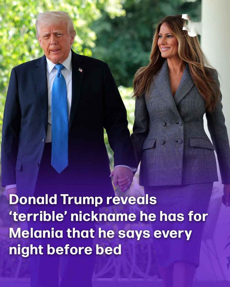 Donald Trump reveals ‘terrible’ nickname he has for Melania that he says every night before bed