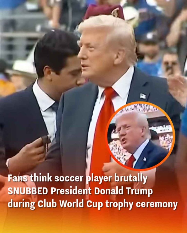 Fans think Chelsea player snubbed Donald Trump during Club World Cup trophy ceremony