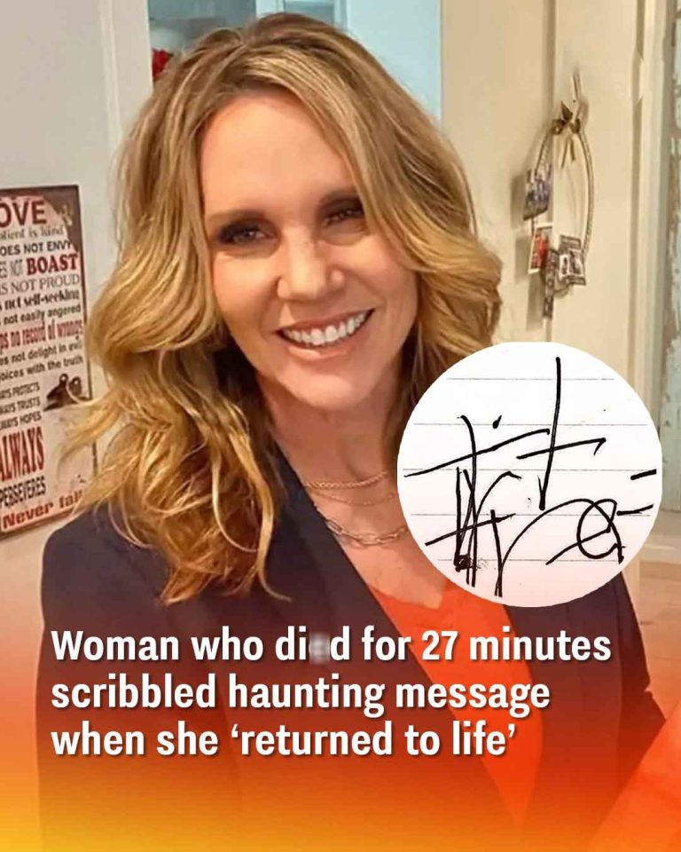 Woman who died for 27 minutes scribbled haunting message when she ‘returned to life’