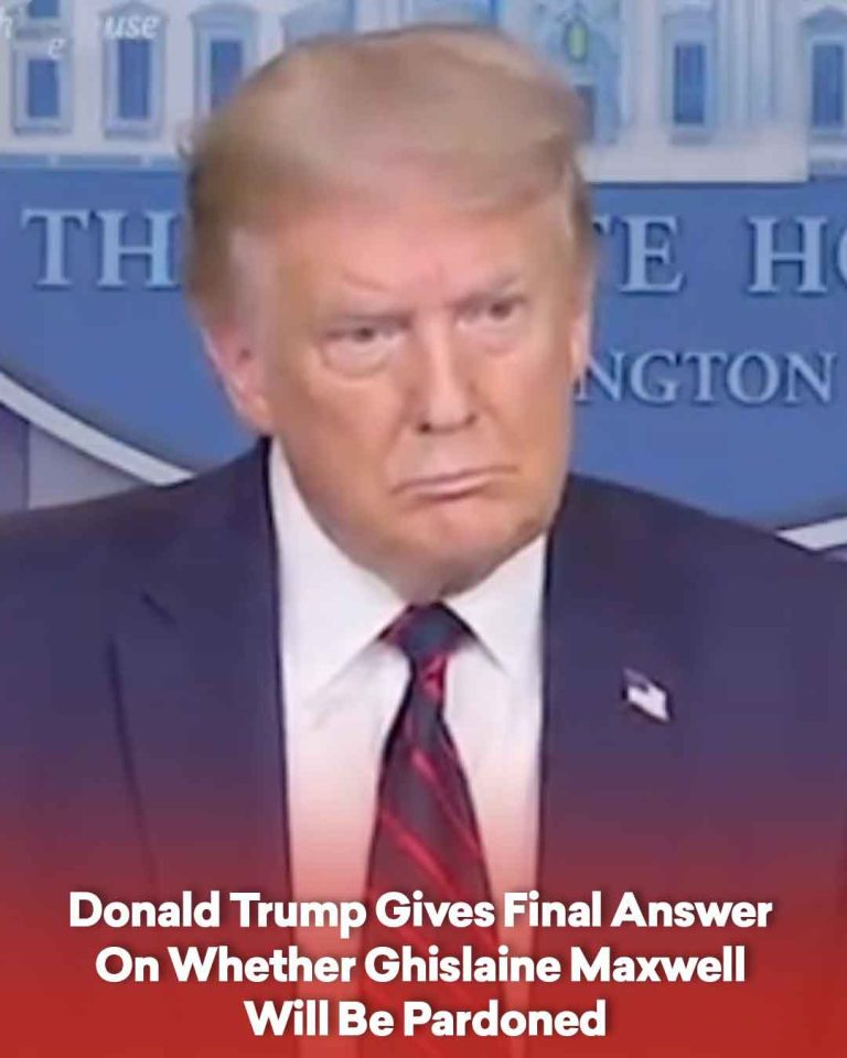 Donald Trump Gives Final Answer On Whether Ghislaine Maxwell Will Be Pardoned
