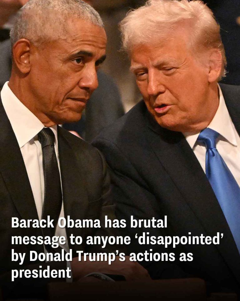 Barack Obama has brutal message to anyone ‘disappointed’ by Donald Trump’s actions as president