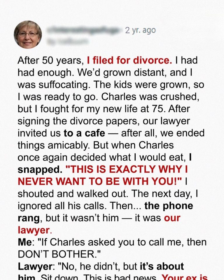 A Divorce After 50 Years That She Soon Regretted