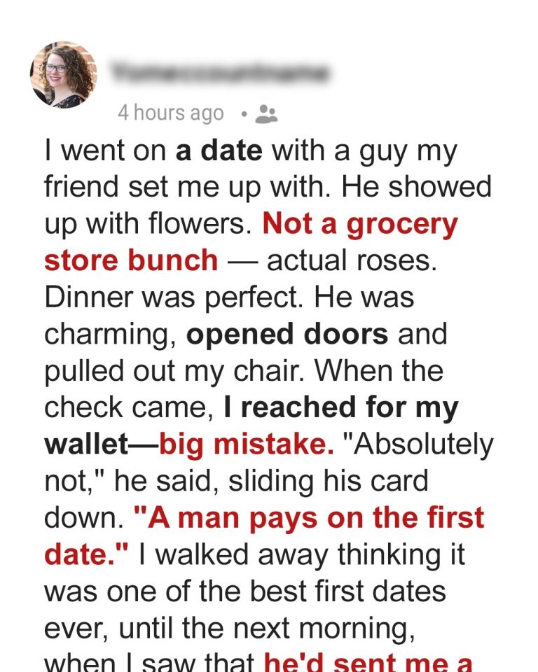 Regretting Letting My Date Pay the Bill