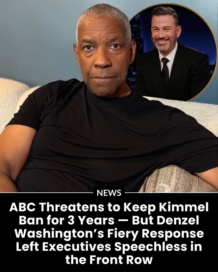 Denzel Washington’s Defiant Stand Turns ABC–Kimmel Clash Into a Battle Over Free Speech