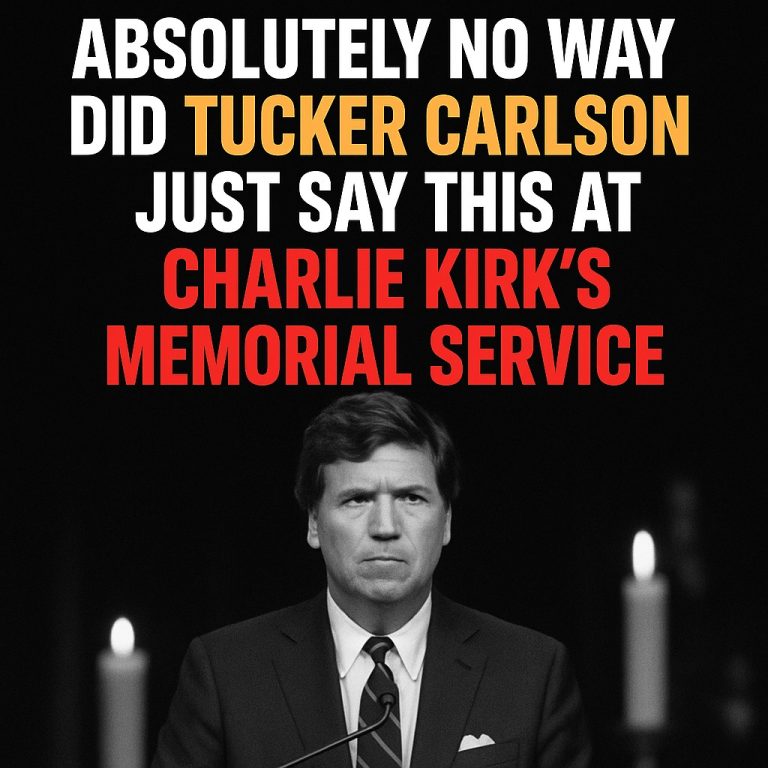 Tucker Carlson’s Shocking Tribute to Charlie Kirk
