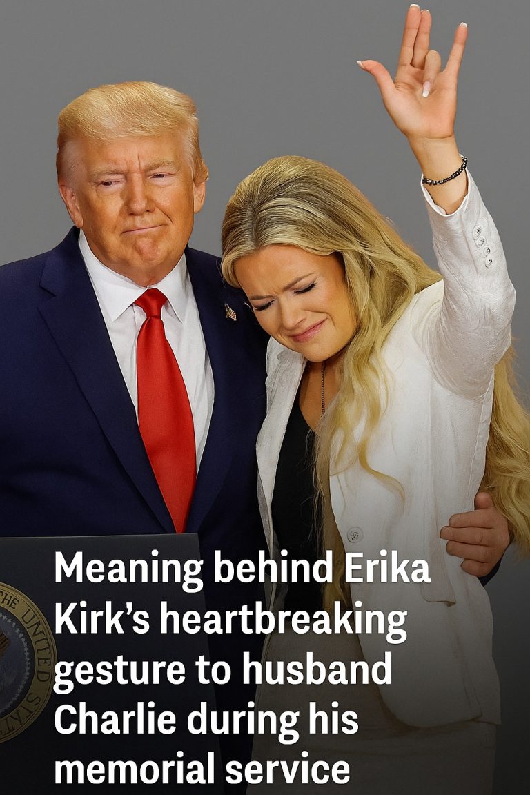 Meaning behind Erika Kirk’s heartbreaking gesture