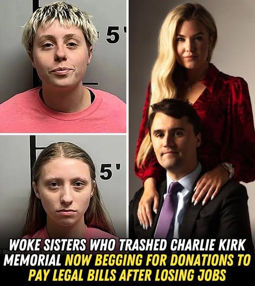 Caught on camera: sisters behind Charlie Kirk memorial vandalism now asking strangers for help