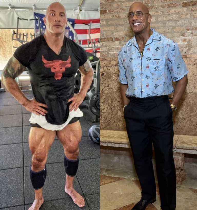 The Rock Appears Unrecognizable After Losing Tons of Weight And Muscle
