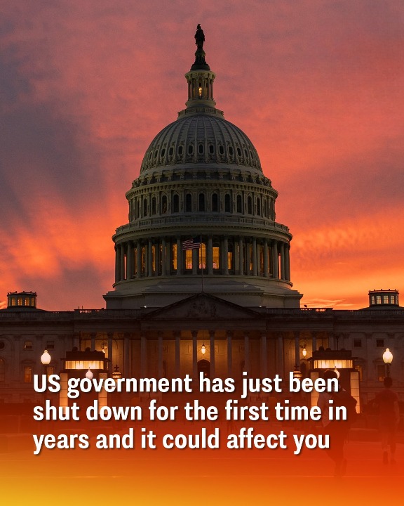 US government has just been shut down for the first time in years and it could affect you