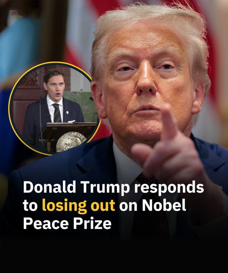 Donald Trump responds to losing out on Nobel Peace Prize