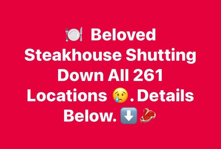 Iconic Steak Restaurant Chain Shuts Nationwide