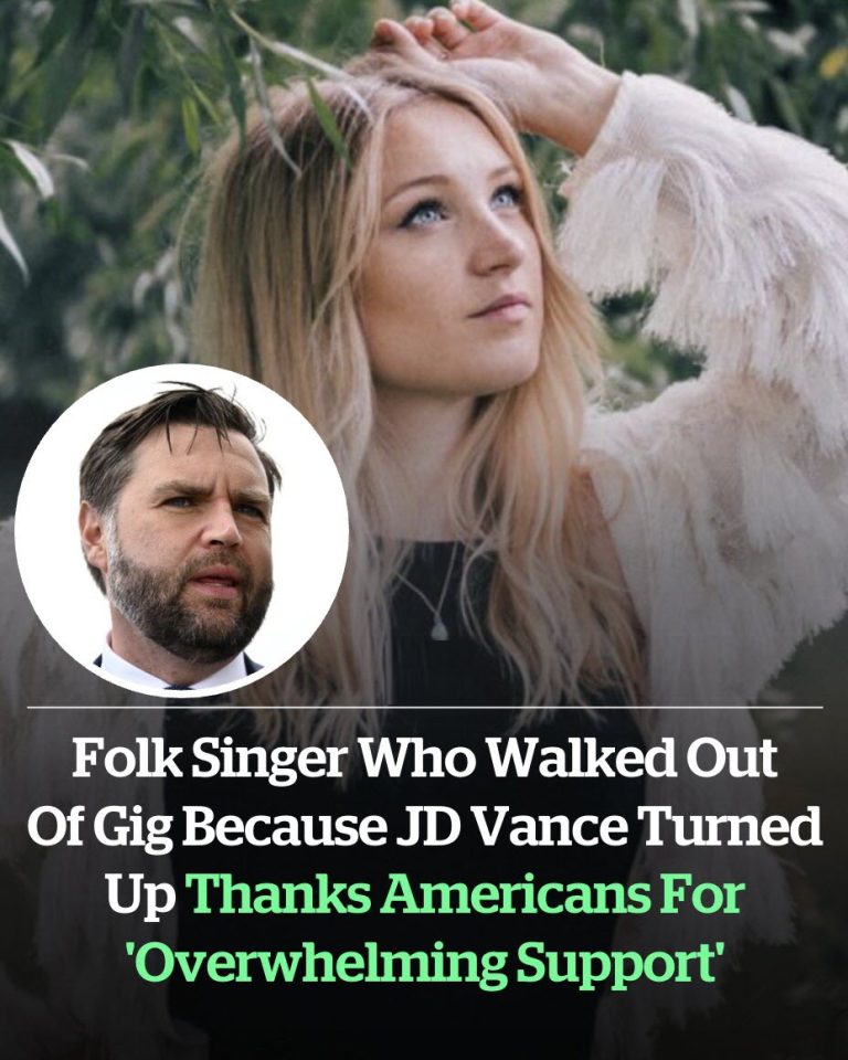 Folk singer leaves event in protest of JD Vance’s appearance