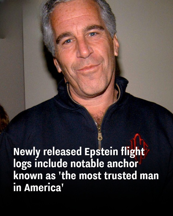 Newly released Epstein flight logs include notable anchor known as ‘the most trusted man in America’
