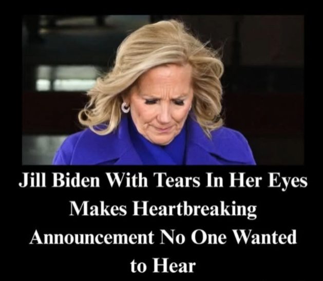 FIRST LADY JILL BIDEN MAKES EMOTIONAL ANNOUNCEMENT