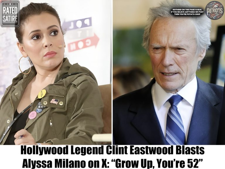 Hollywood Legend Clint Eastwood Blasts Alyssa Milano on X: “Grow Up, You’re 52”