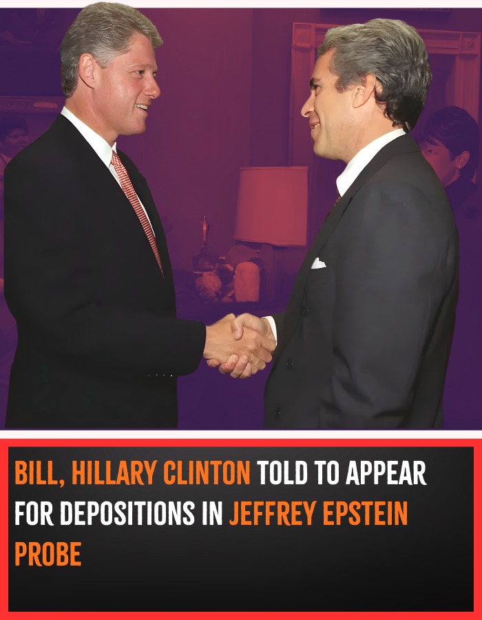 Bill, Hillary Clinton told to appear for depositions in Jeffrey Epstein