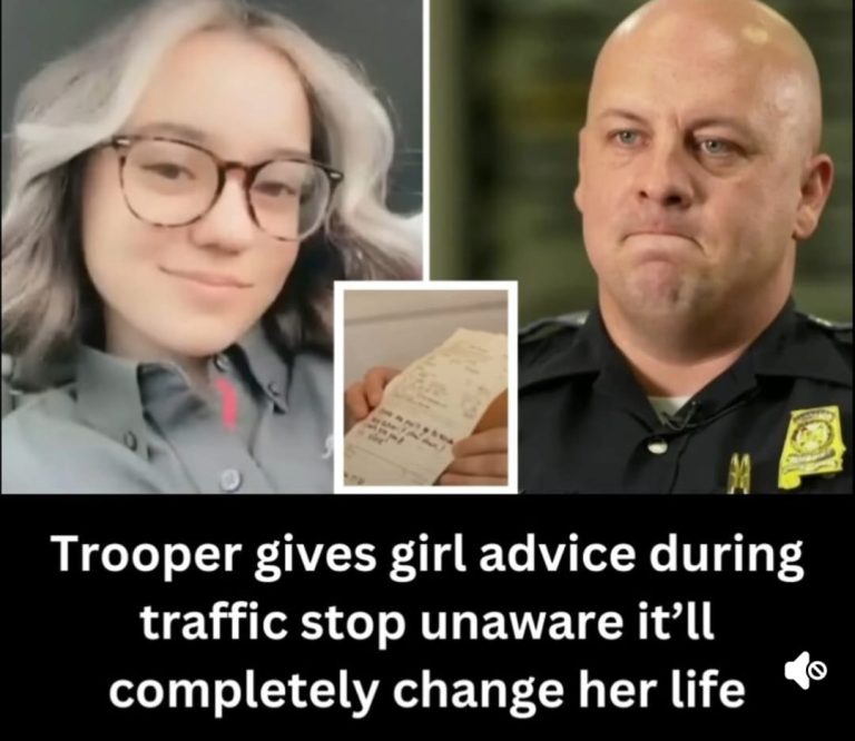 Trooper gives girl advice during traffic stop unaware it’ll completely change her life