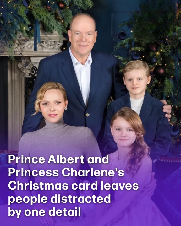 Prince Albert and Princess Charlene of Monaco share Christmas card but people are distracted by one detail