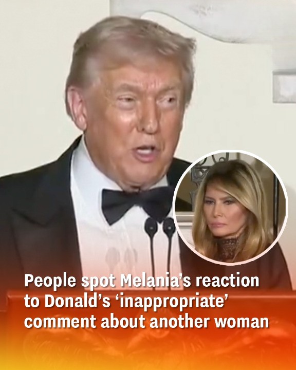 People spot Melania’s reaction to Donald’s ‘inappropriate’ comment about another woman