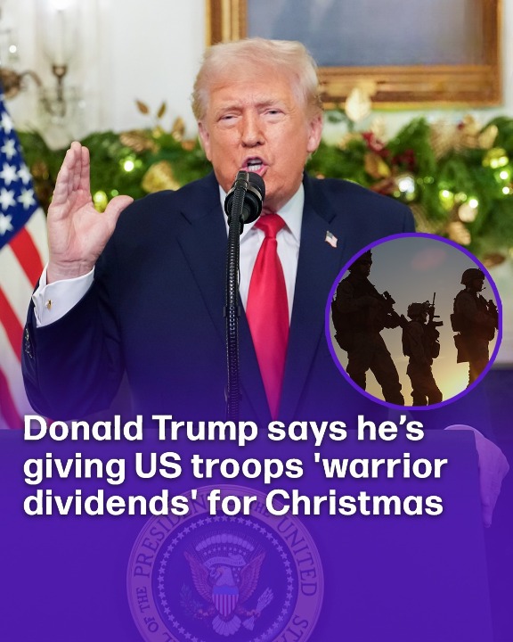 Donald Trump says he’s giving US troops ‘warrior dividends’ for Christmas