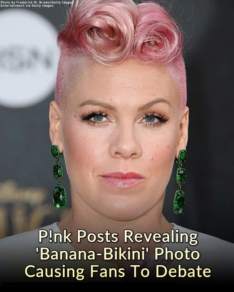P!nk Divides Fans After Posting Very Revealing “Banana-Bikini” Photo Of Herself
