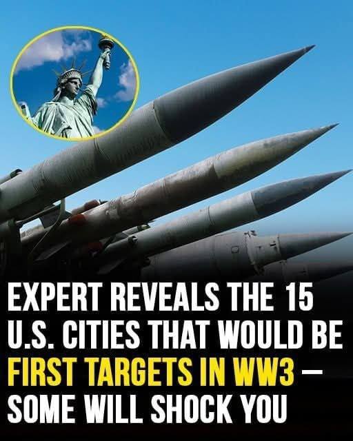 Expert reveals the 15 US cities that would be first targets in WW3 – some might surprise you!